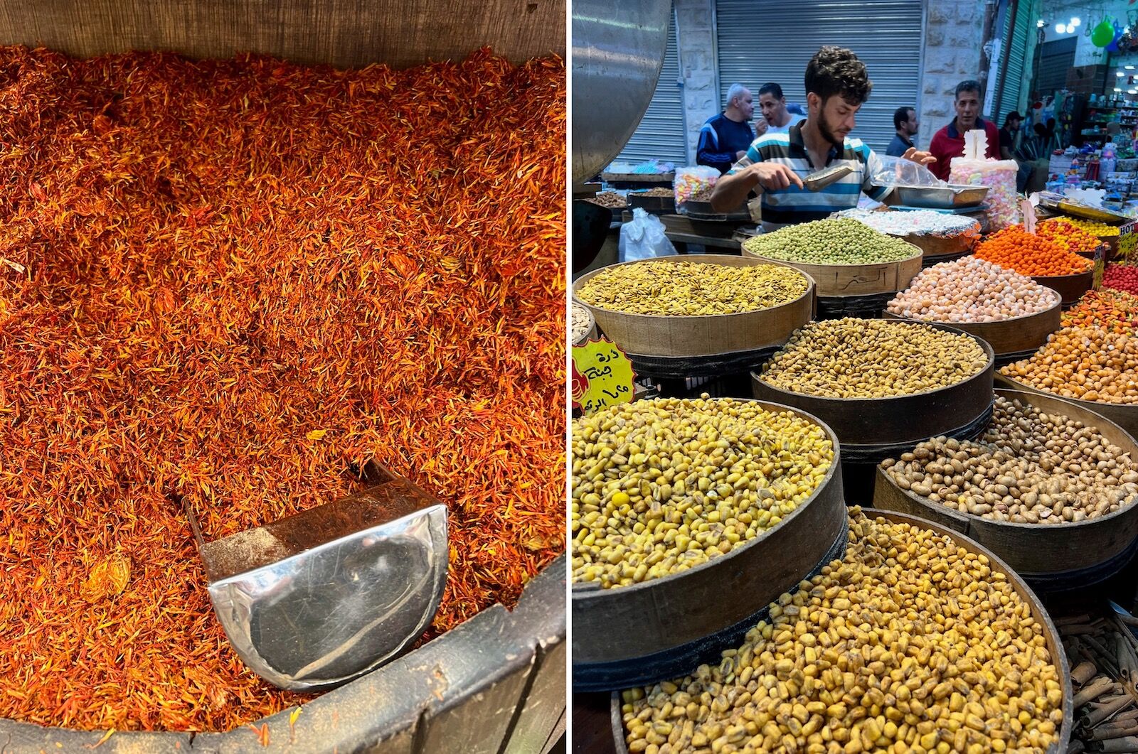 herbs at the spice market in jordan