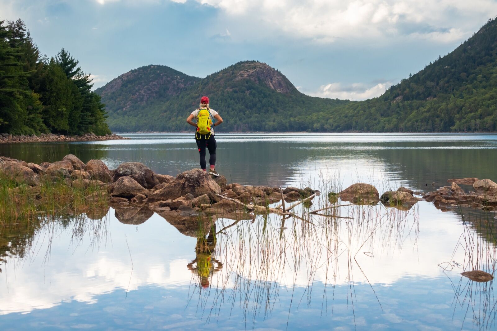 hiker in mine during national park week 2025